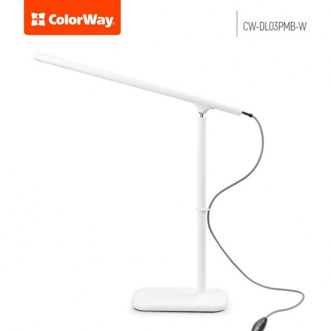 ColorWay | lm | LED Table Lamp Portable & Flexible with Built-in Battery | Yellow Light: 2800-3200, Natural Light: 4000-4500, Wh - 6